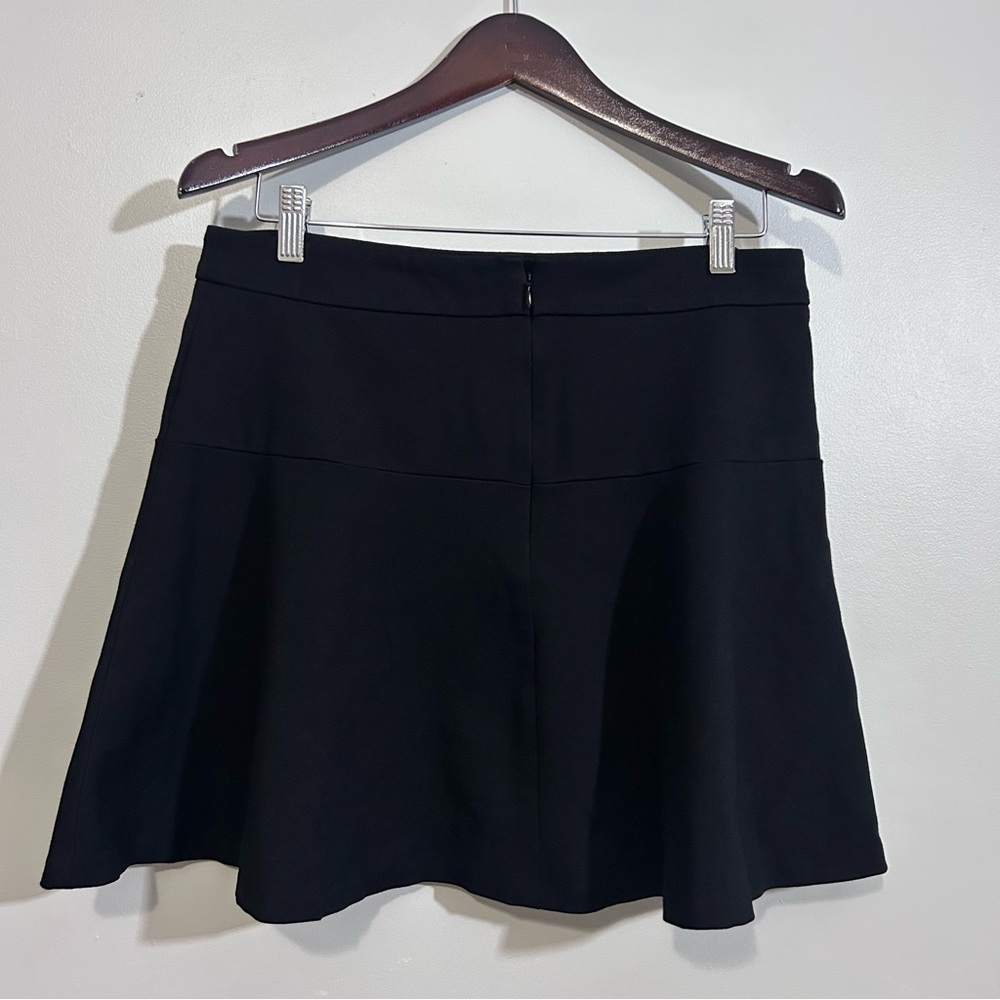Banana Republic's Black Ponte Fit-and-Flare Mini Skirt, 10